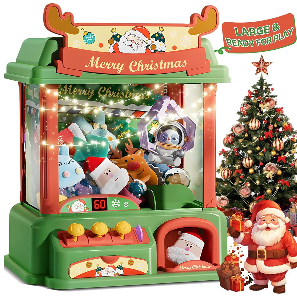 Arcade Toy Claw Vending Machine - Christmas Claw Machine For Kids Mini