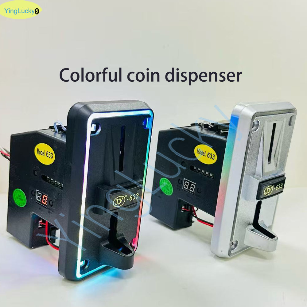 Colorful LED Multi Coin Accept - đánh giá và giá Coin Pusher Machine
