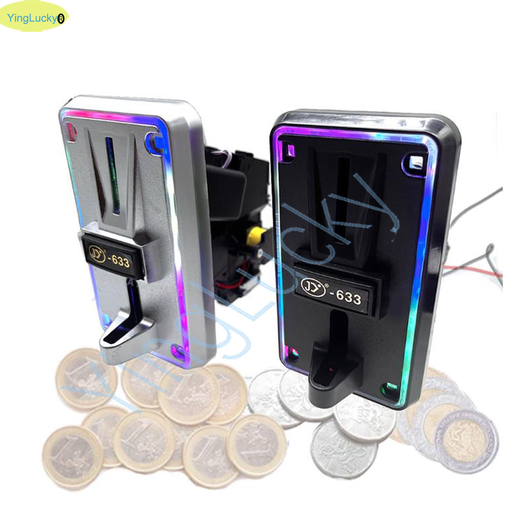 Colorful LED Multi Coin Accept - đánh giá và giá Coin Pusher Machine