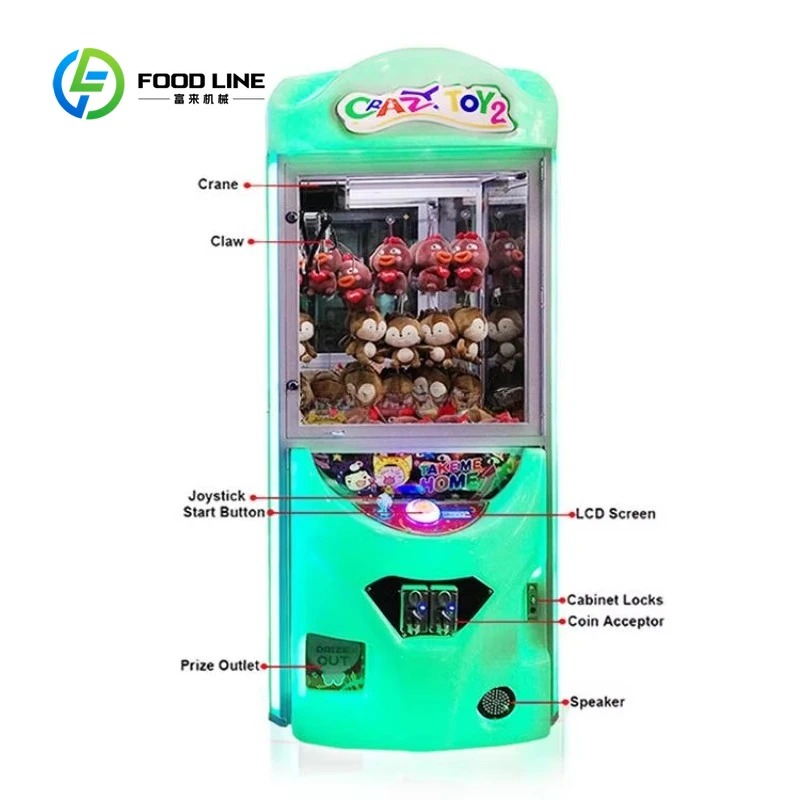Customized Coin Operated Arcad - đánh giá và giá Arcade Toy Claw Vending Machine