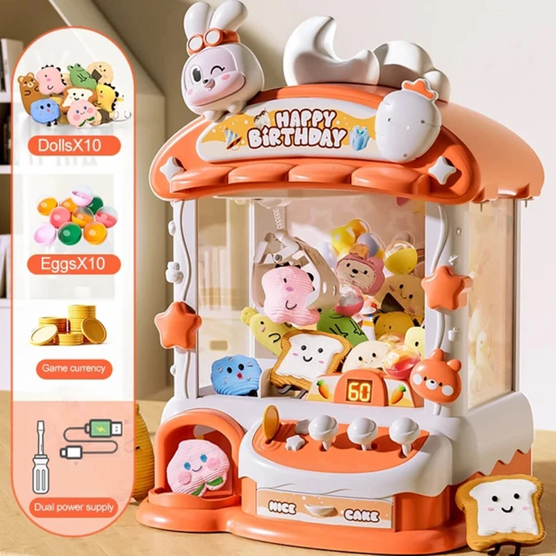Cartoon Claw Game Machine Rabb - đánh giá và giá Coin Pusher Machine
