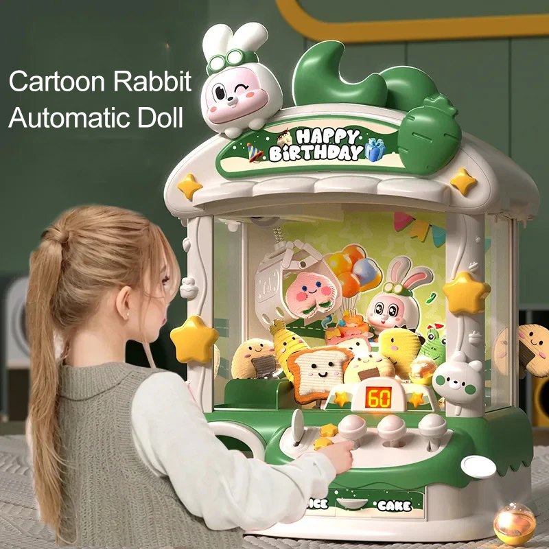 Cartoon Claw Game Machine Rabb - đánh giá và giá Coin Pusher Machine