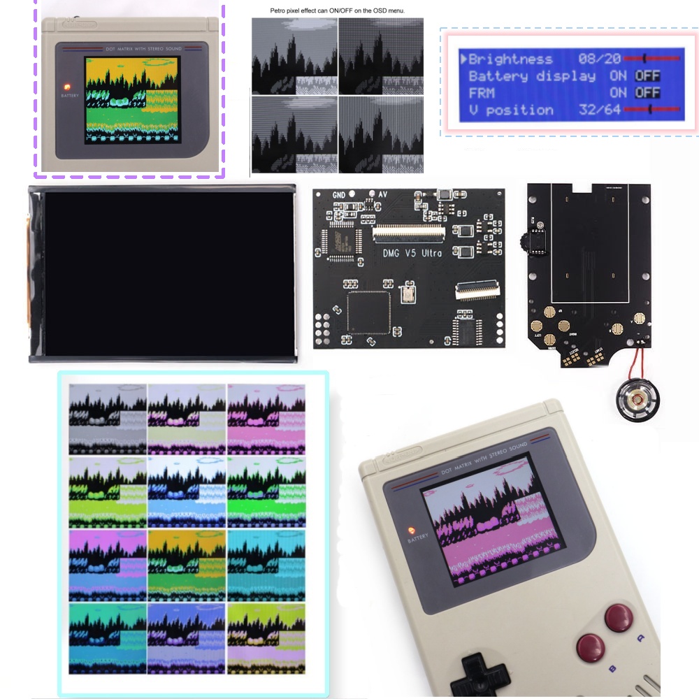 36 Colors Changing Mode RIPS S - đánh giá và giá Lcd Screen Arcade