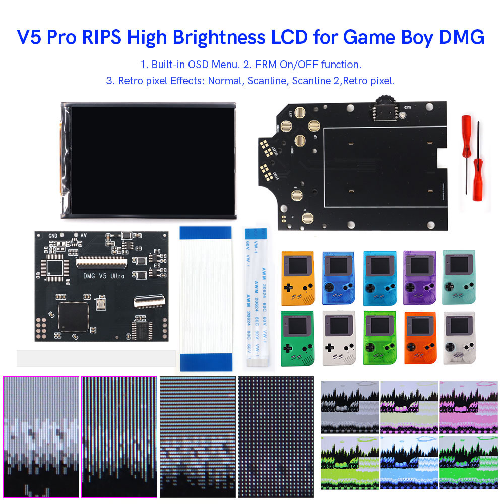 HISPEEDIDO For GB Dmg V5 Pro 3 - đánh giá và giá Lcd Screen Arcade