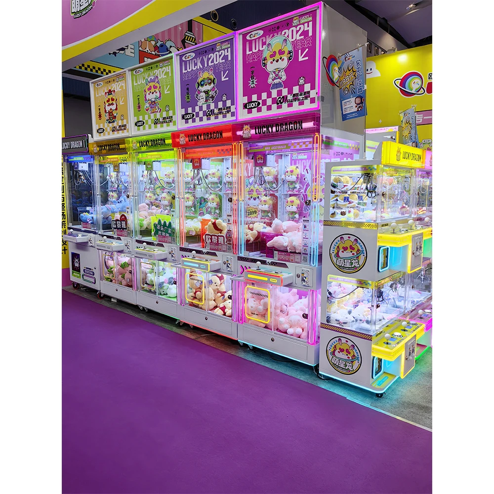 #New Colorful Claw Machine Luc - đánh giá và giá Arcade Toy Claw Vending Machine