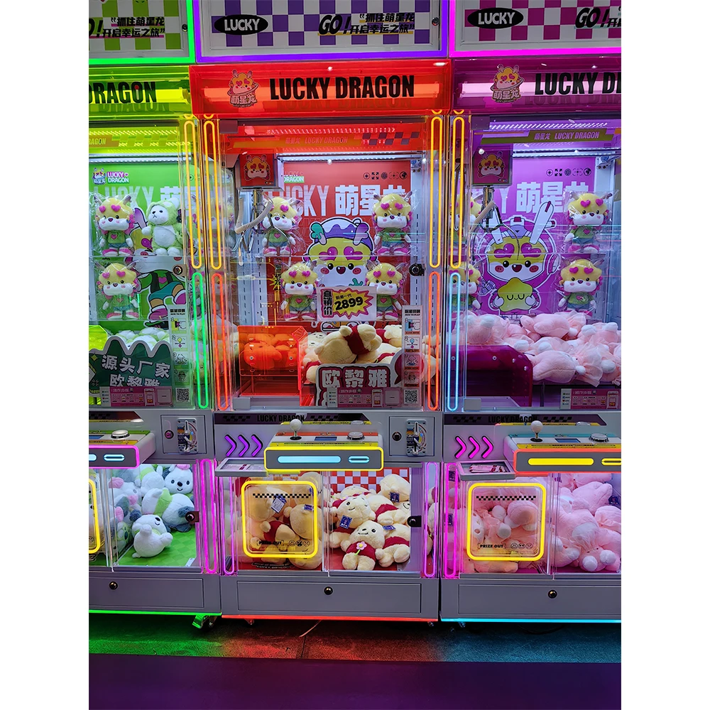 #New Colorful Claw Machine Luc - đánh giá và giá Arcade Toy Claw Vending Machine