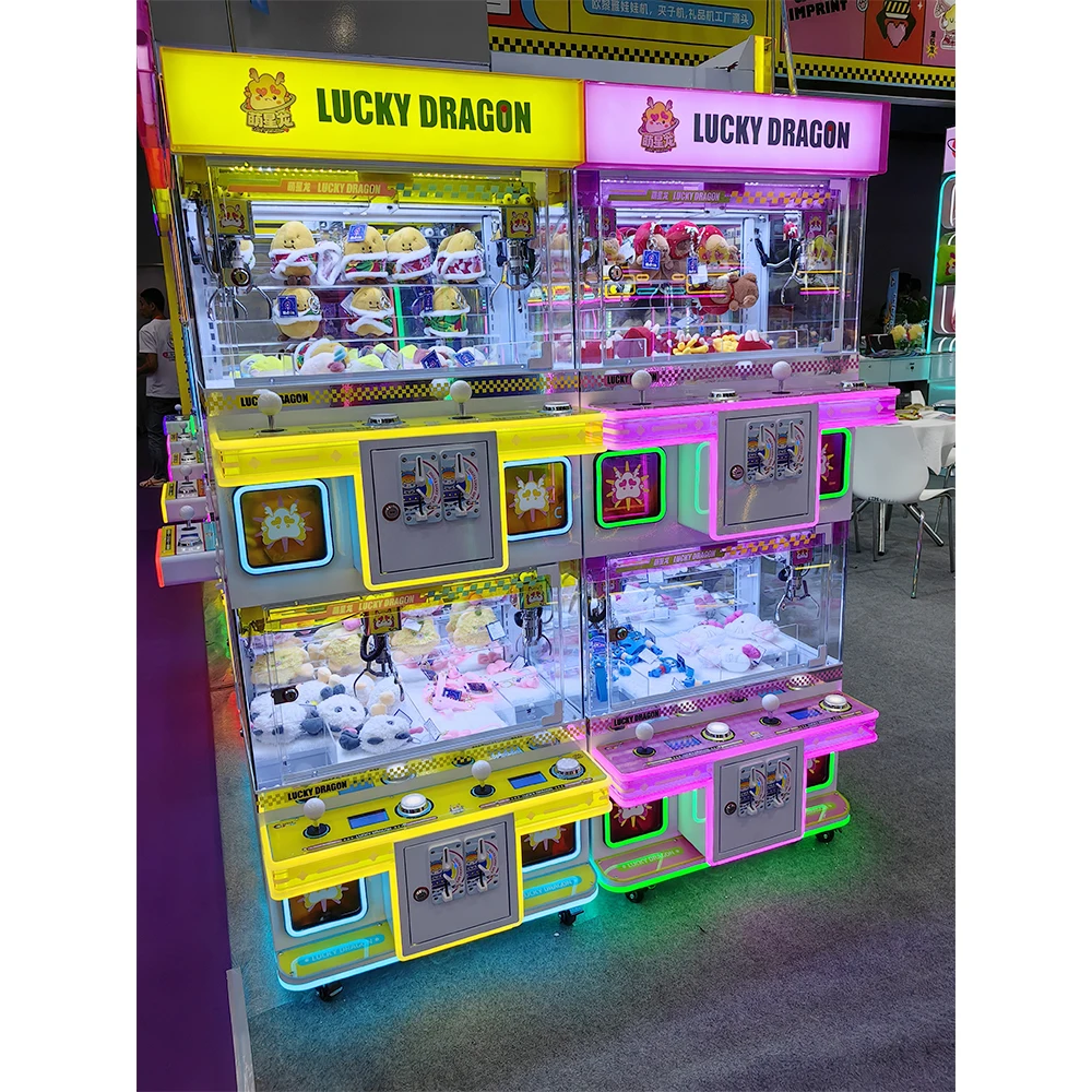 #New Colorful Claw Machine Luc - đánh giá và giá Arcade Toy Claw Vending Machine
