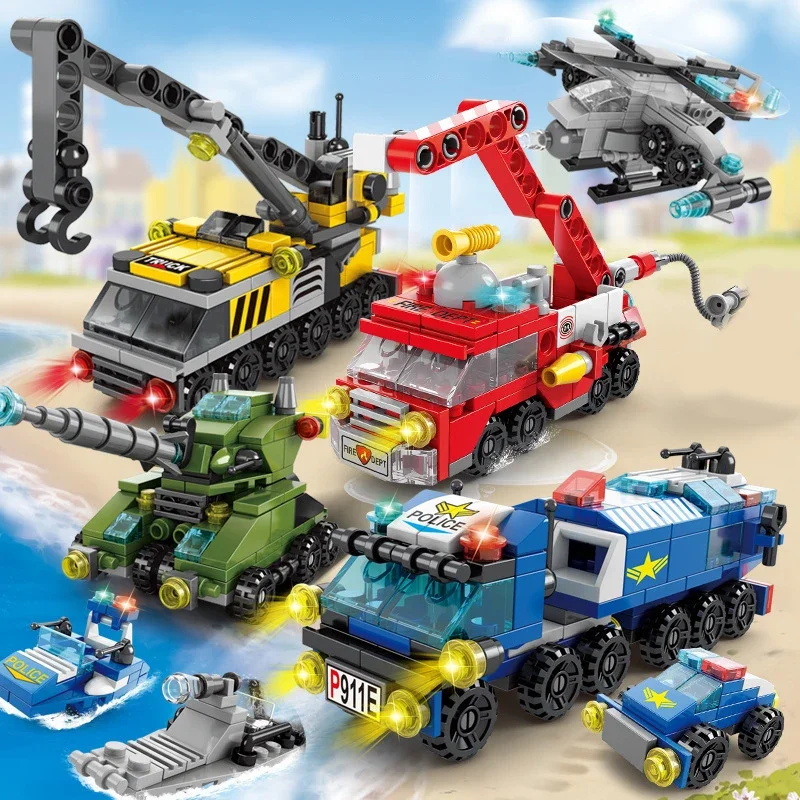 City Fire Car Building Blocks  - đánh giá và giá Claw Crane Machine