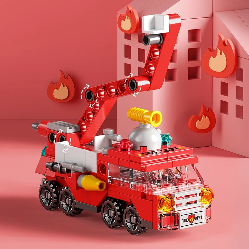 City Fire Car Building Blocks  - đánh giá và giá Claw Crane Machine